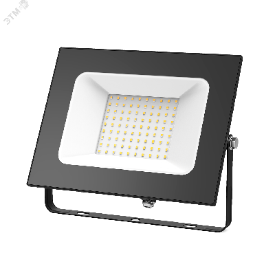 Прожектор светодиодный LED ДО 100 Вт 9450 Лм 3000К IP65 225х213х33 мм Elementary Gauss