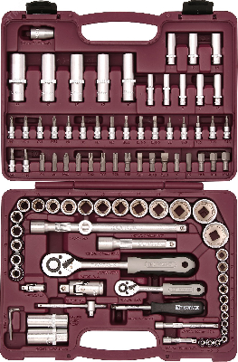 Набор инструмента универсальный 1/4'', 1/2''DR, 94 предмета