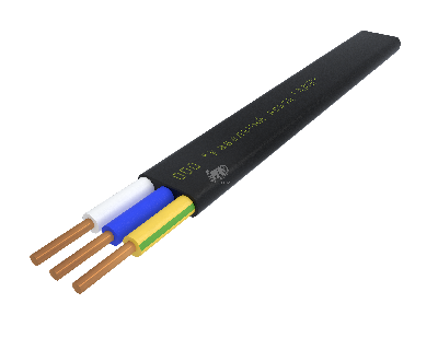 Кабель силовой ВВГ-Пнг(А)-LS 3х2.5 (N,PE)-0.660 плоский однопроволочный