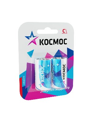 Элемент питания  LR14 (C) 1.5V Alkaline 2BL Космос